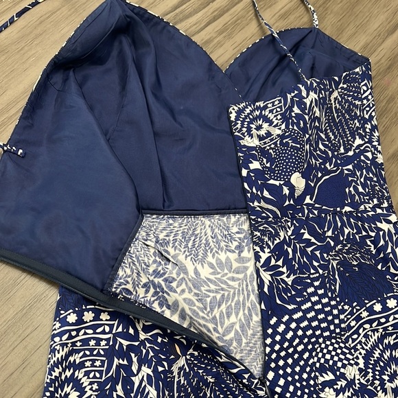 JILL STUART FLORAL BLUE & WHITE DRESS X- SMALL - Picture 14 of 17